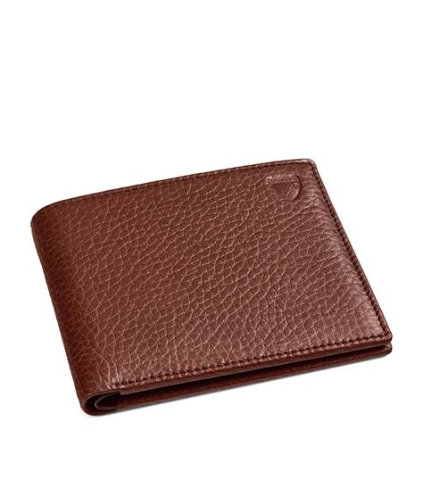 aspinal of london billfold leather wallet.